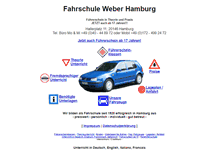 Tablet Screenshot of fahrschule-weber-hamburg.de